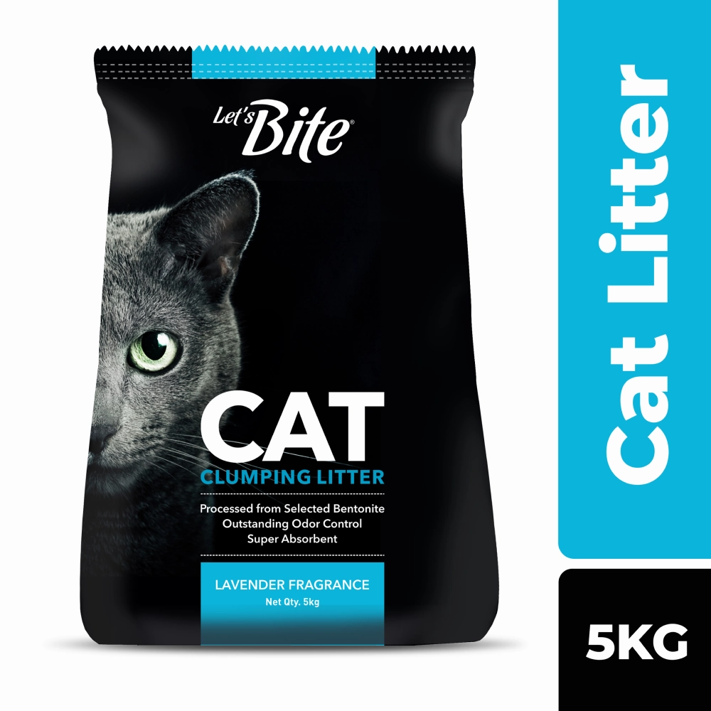 Let's Bite Lavender Scented Clumping Cat Litter