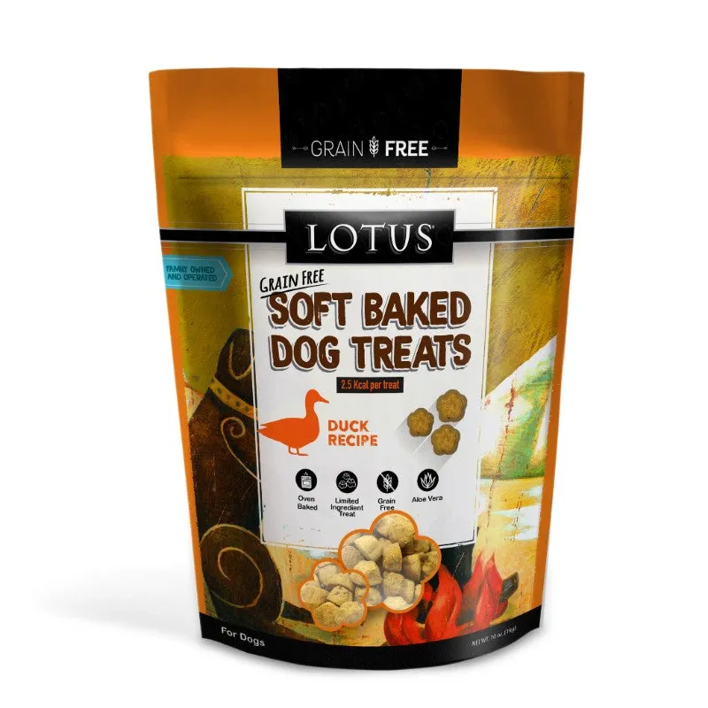 Lotus Soft Baked Dog Treats - Duck Recipe 10oz Bag