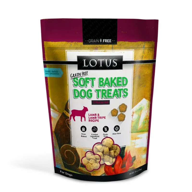 Lotus Soft Baked Dog Treats - Lamb Recipe 10oz Bag
