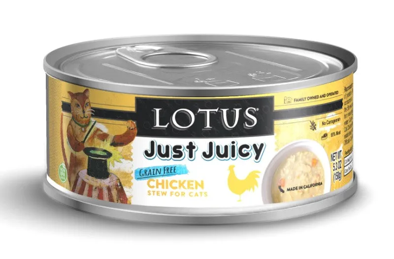 Lotus Wet Cat Food Grain-Free Just Juicy Chicken Stew