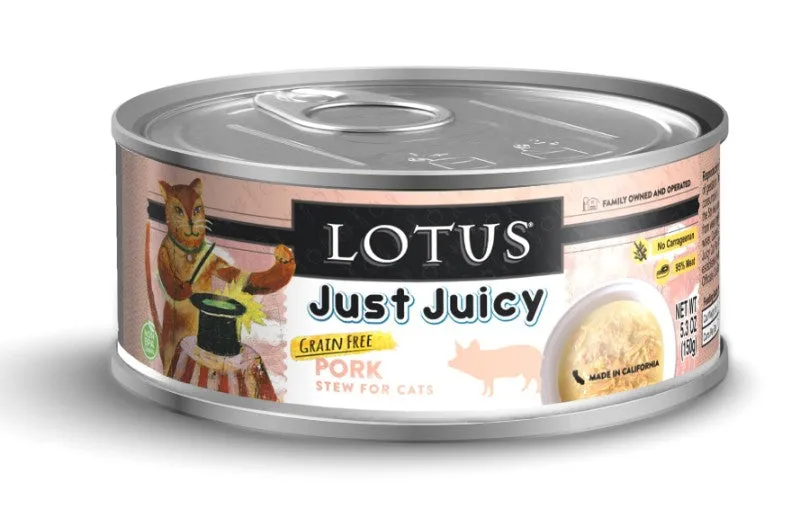 Lotus Wet Cat Food Grain-Free Just Juicy Pork Stew