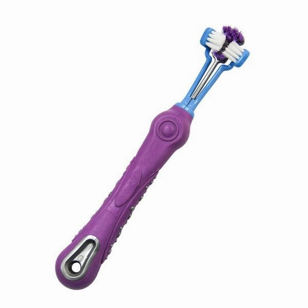 M-PETS 3 Headed Toothbrush