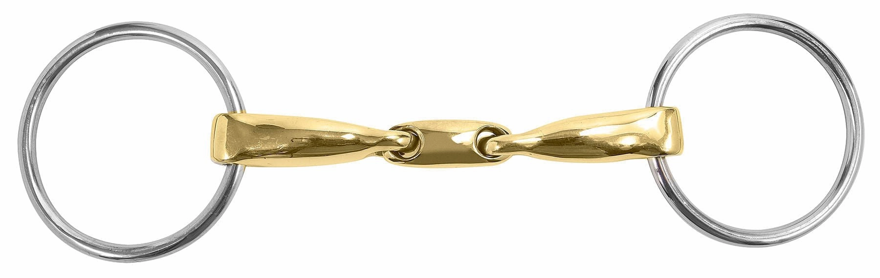 M Toulouse Curved Mouth 16mm Loose Ring Snaffle w/Lozenge