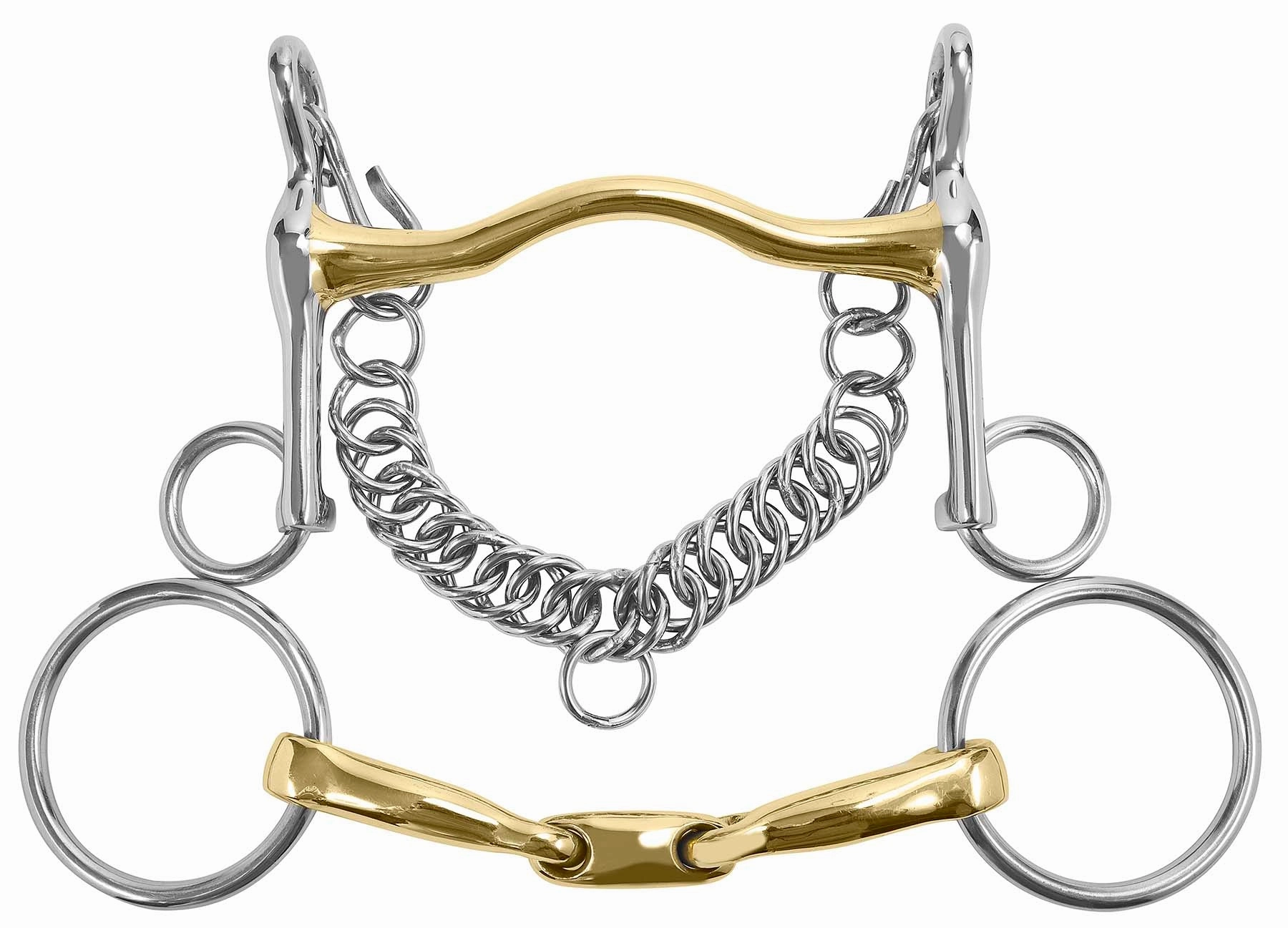 M Toulouse Short Shank Curb & Bradoon Set