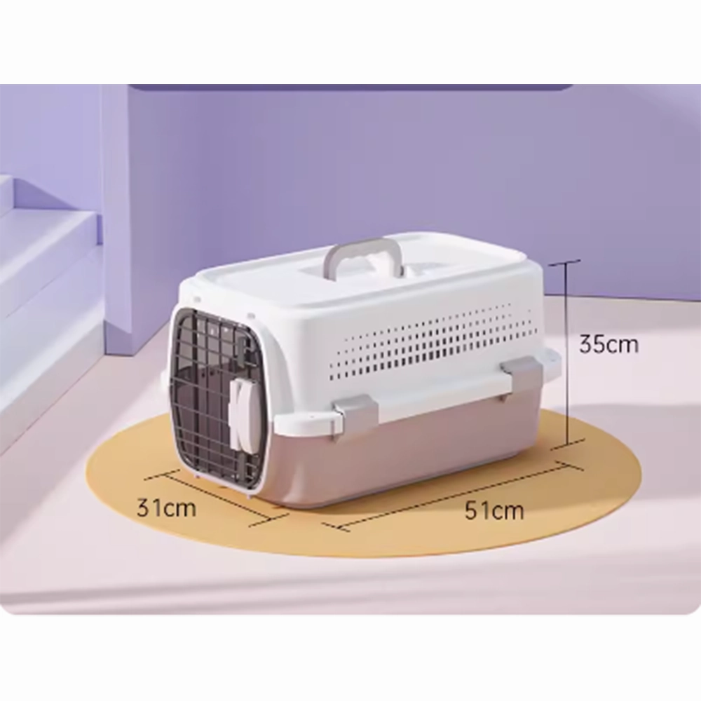 MaiShi Travel Pet Crate M - L51cm x B31cm x H35cm - Purple