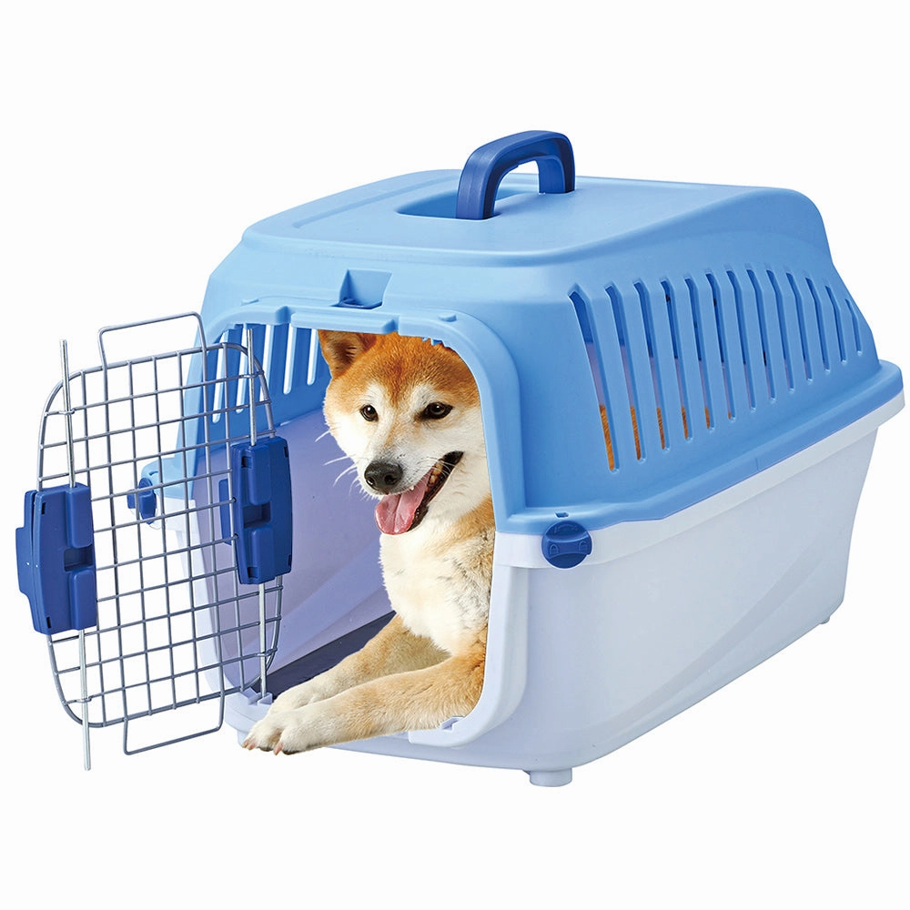 Marukan Hard Carrier for Dogs & Cats Blue L (DA016)