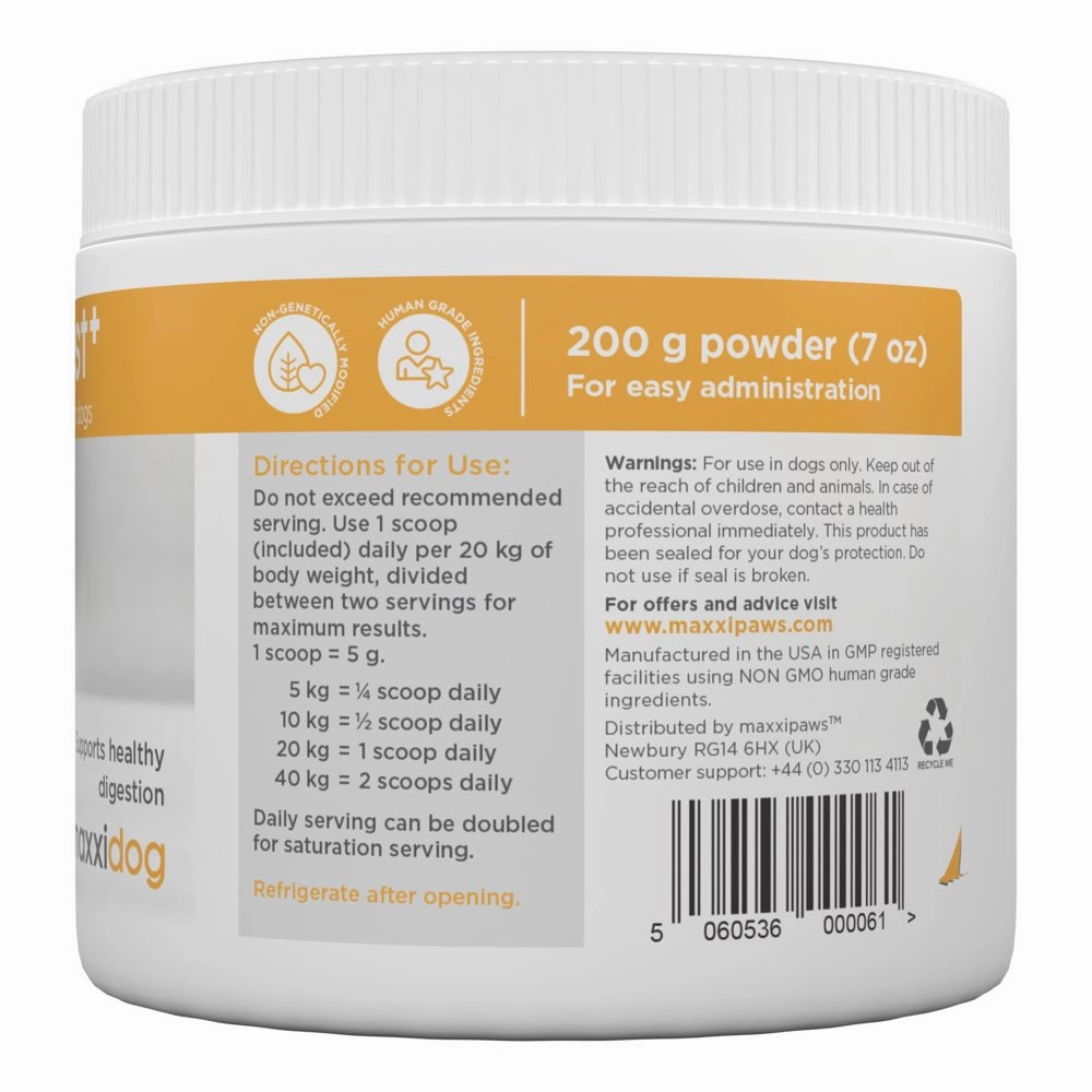 Maxxipaws MaxxiDigest Digestive & Immune Supplement For Dogs 200g