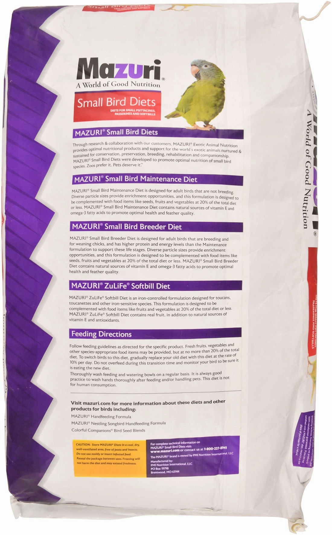 Mazuri Small Bird Breeder Diet, 25 lb