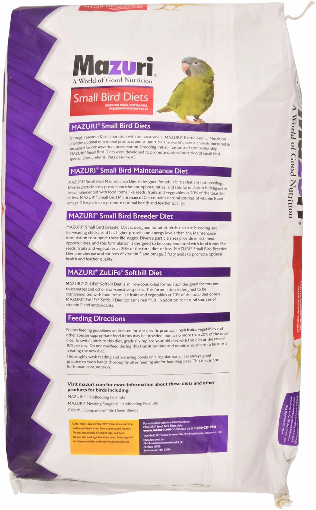 Mazuri Small Bird Breeder Diet, 25 lb