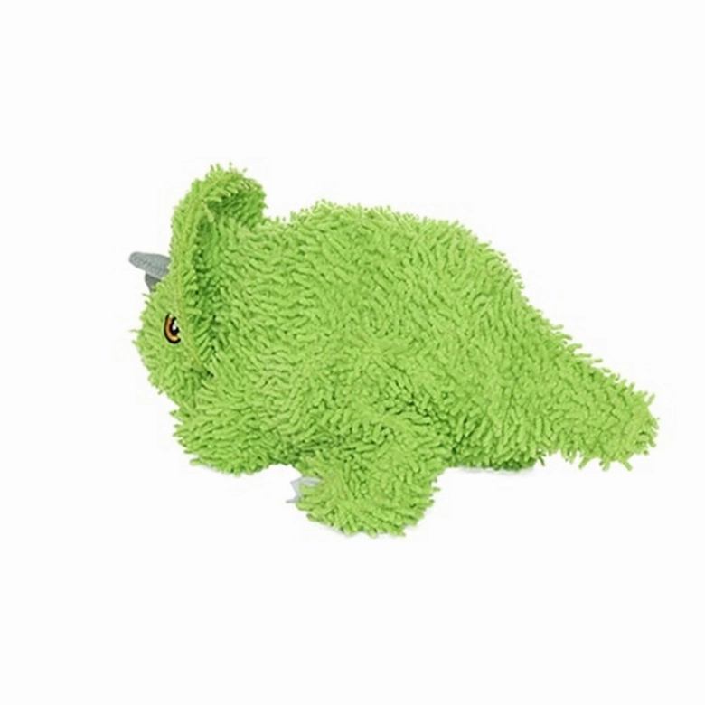 Mighty Microfibre Dog Squeaky Toy, Ball Triceratops