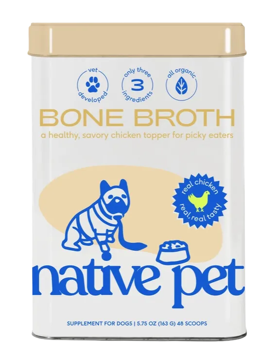 Native Pet Dehydrated Chicken Broth 5.6oz Tin