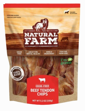 Natural Farm Beef Tendon Chips 5.2oz Bag