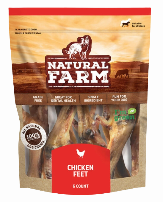 Natural Farm Chicken Feet 6-Pack Bag
