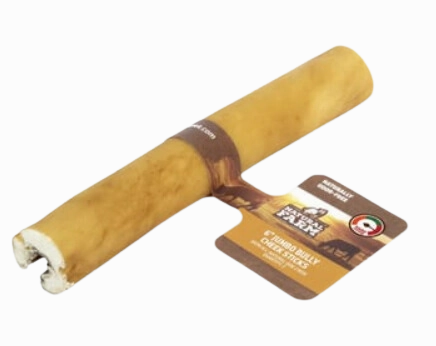 Natural Farm Individual Jumbo Bully Cheek Stick 6"