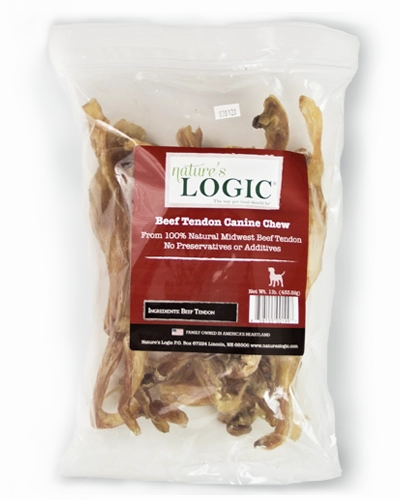 Nature's Logic Dog Chew Beef Tendon 1lb Bag
