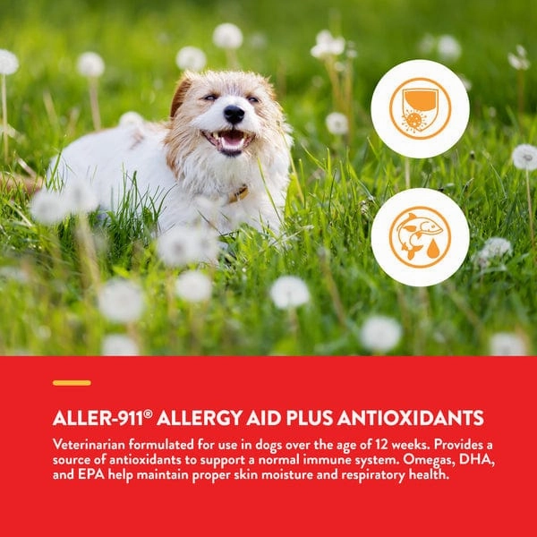 NaturVet Aller-911 Allergy Aid plus Antioxidants Soft Chews For Dogs