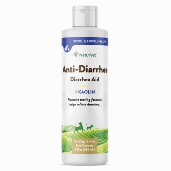 NaturVet Anti-Diarrhea Liquid plus Kaolin for Dogs & Cats