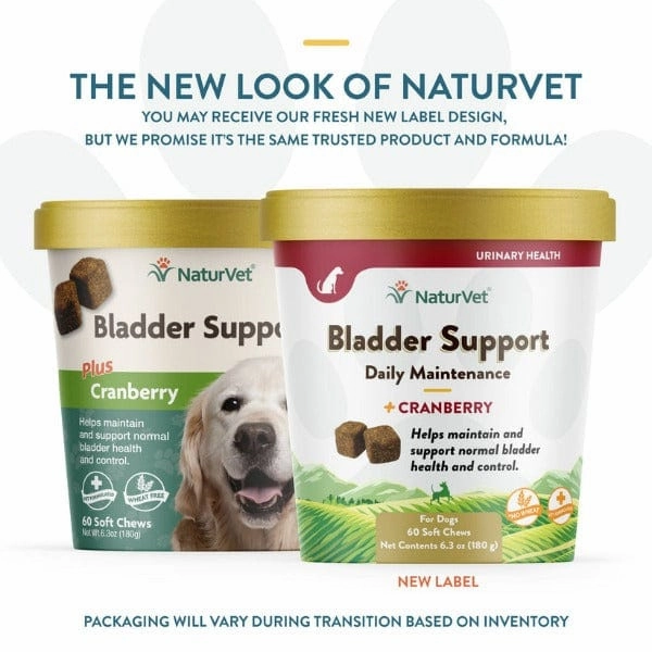NaturVet Bladder Support plus Cranberry Soft Chews For Dogs