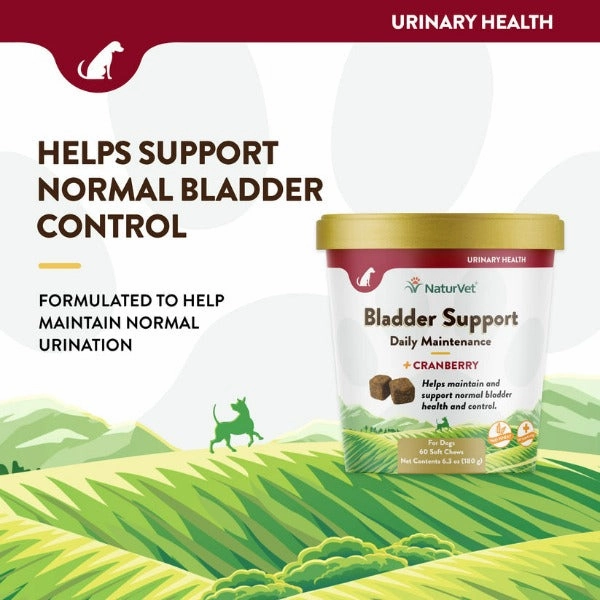 NaturVet Bladder Support plus Cranberry Soft Chews For Dogs