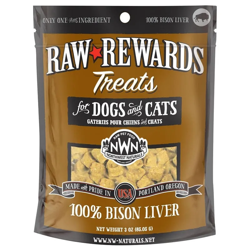 Northwest Naturals Freeze Dried Bison Liver 3 oz.