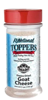 Northwest Naturals Freeze-Dried FUNctional Toppers - Goat Milk 4.5oz Shaker Jar