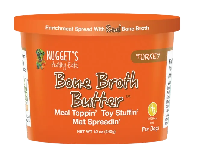 Nugget's Frozen Bone Broth Butter Turkey 12oz Tub