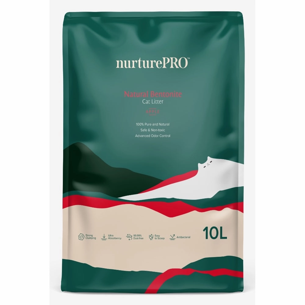 Nurture Pro Bentonite Apple Cat Litter 10L