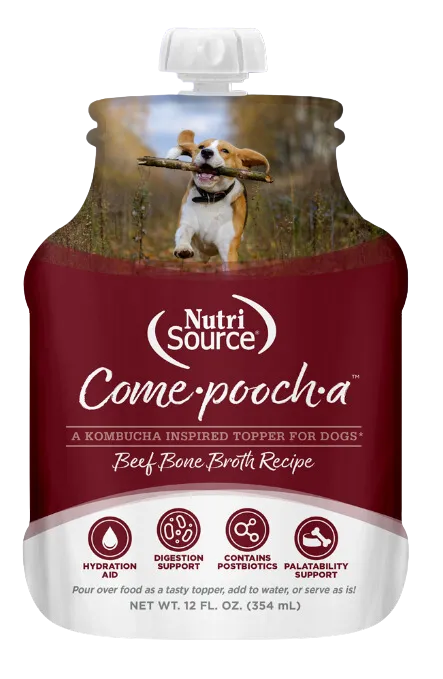 NutriSource Come-Pooch-A Beef Broth 12oz
