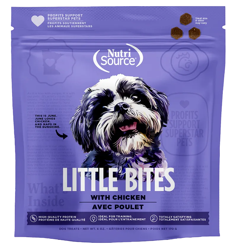 Nutrisource Little Bites Chicken Dog Treats 6oz Bag