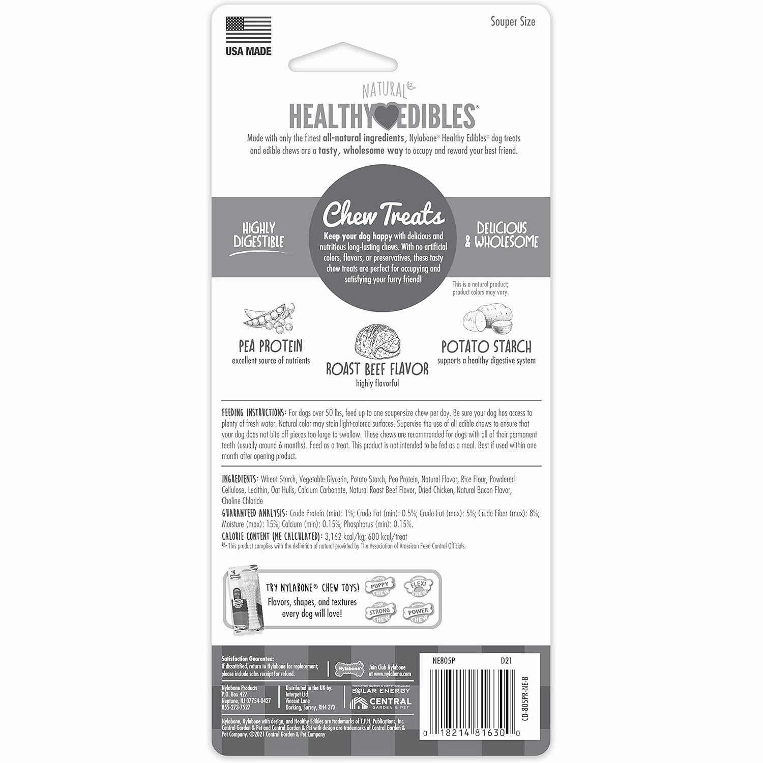 Nylabone Healthy Edibles Roast Beef Flavor Souper