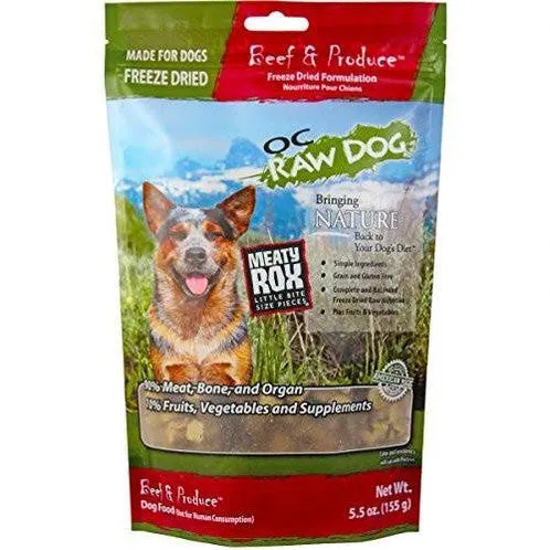 OC Raw Freeze-Dried Beef & Produce Rox