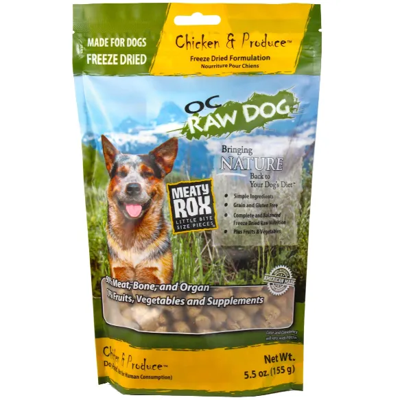 OC Raw Freeze-Dried Chicken & Produce Rox