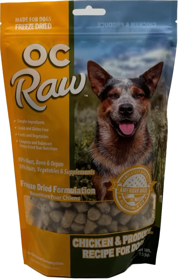 OC Raw Freeze-Dried Chicken & Produce Rox