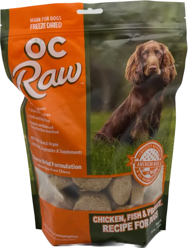 OC Raw Freeze-Dried Chicken Fish & Produce Sliders 14 oz