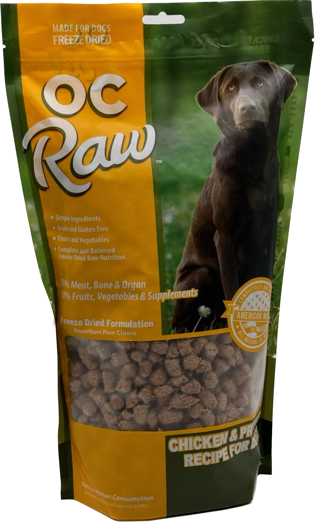 OC Raw Freeze-Dried Meaty Rox Chicken & Produce