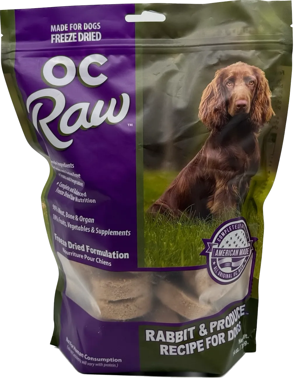 OC Raw Freeze-Dried Sliders Rabbit & Produce