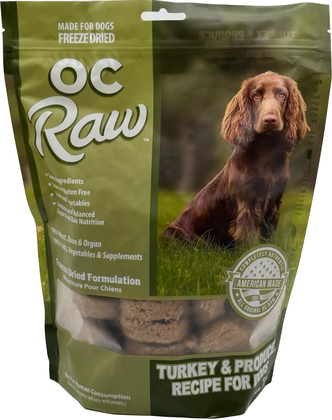 OC Raw Freeze-Dried Sliders Turkey & Produce