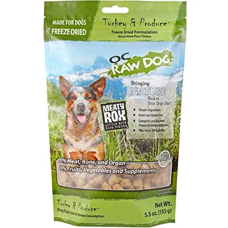 OC Raw Freeze-Dried Turkey & Produce Rox
