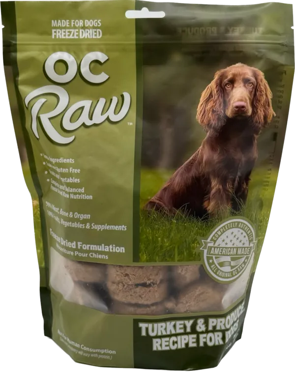OC Raw Freeze Dried Turkey & Produce Sliders 14 oz.