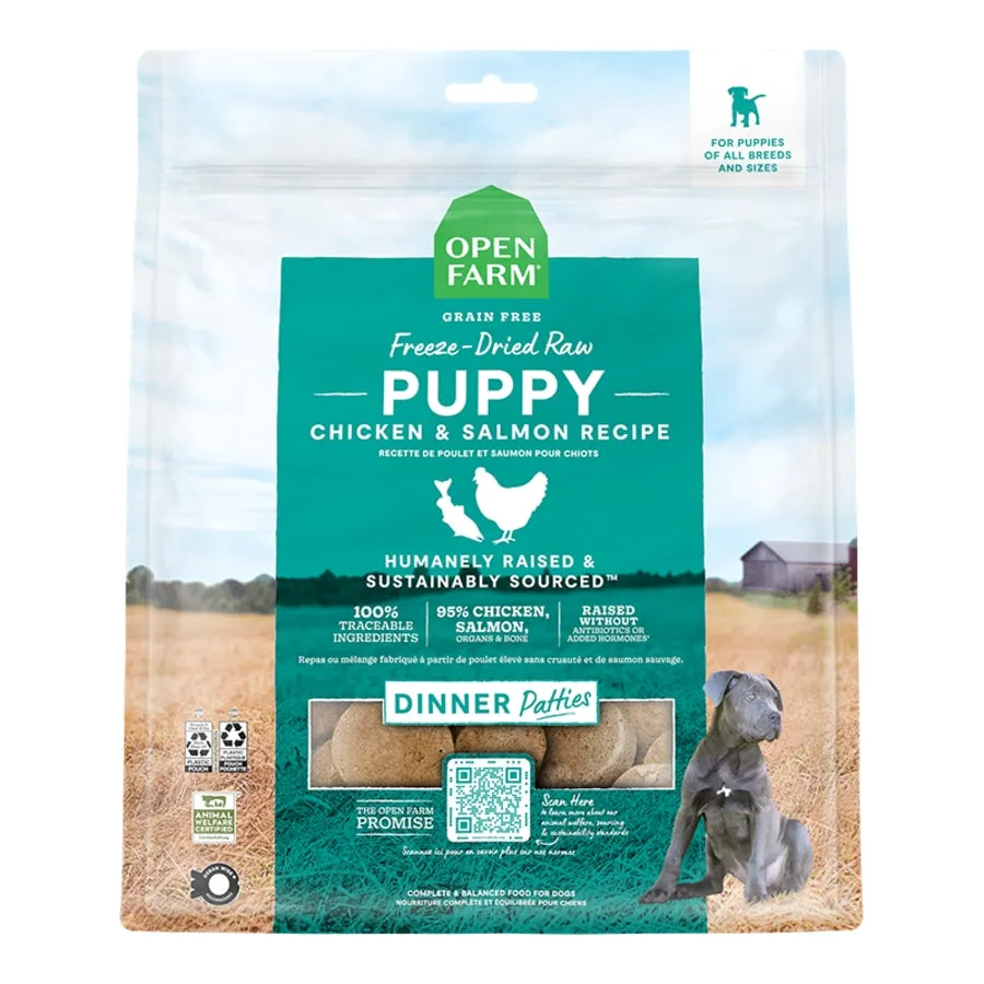 Open Farm Freeze-Dried Raw Patties Dog Food Puppy Recipe