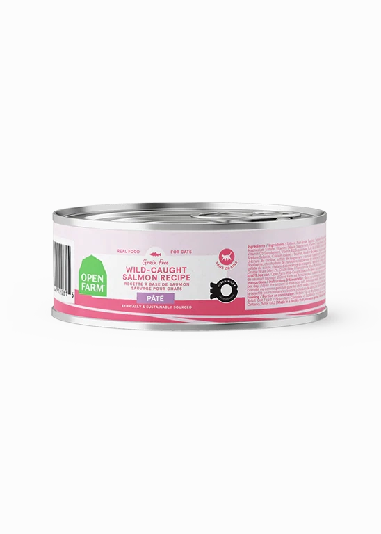 Open Farm Wet Cat Food - Wild-Caught Salmon Recipe 2.8oz Can Single