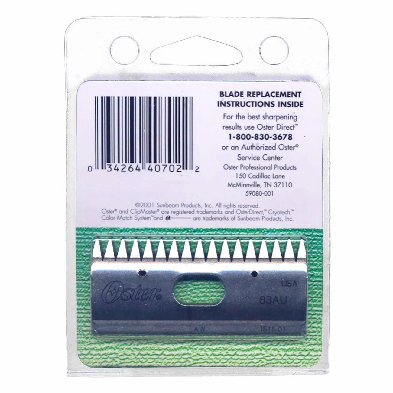 Oster Clipmaster 83AU   84AU Blade Combo Pack