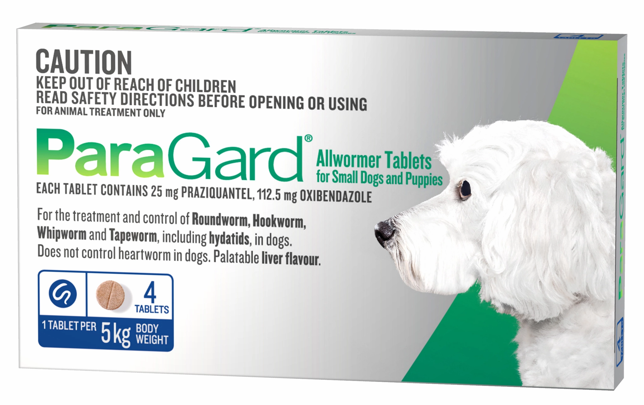 ParaGard - All Wormer (Small up to 5kg) (4pk)
