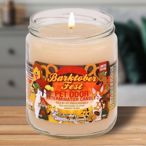 Pet Odor Exterminator Candle, Barktober Fest, 13 oz