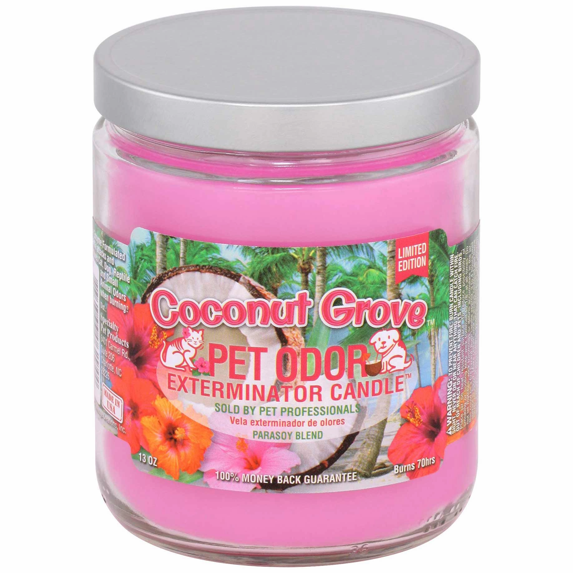 Pet Odor Exterminator Candle, Coconut Grove, 13 oz