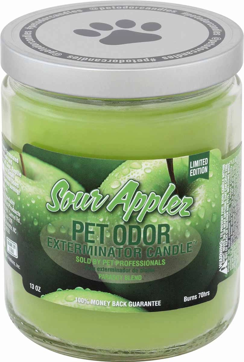 Pet Odor Exterminator Candle, Sour Applez Up, 13 oz