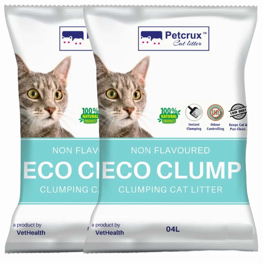 Petcrux Eco Clump Bentonite Unscented Cat Litter