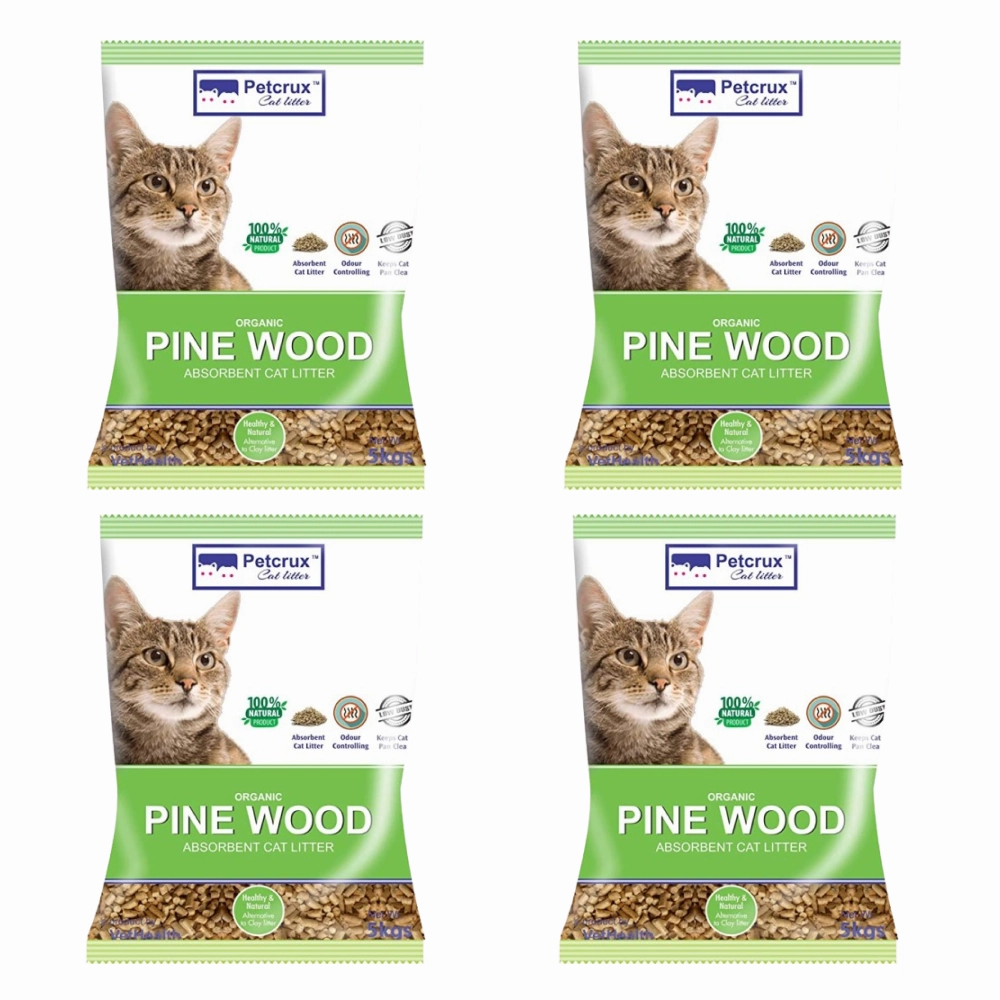 PetCrux Exclusive Organic Pine Wood Scented Cat Litter