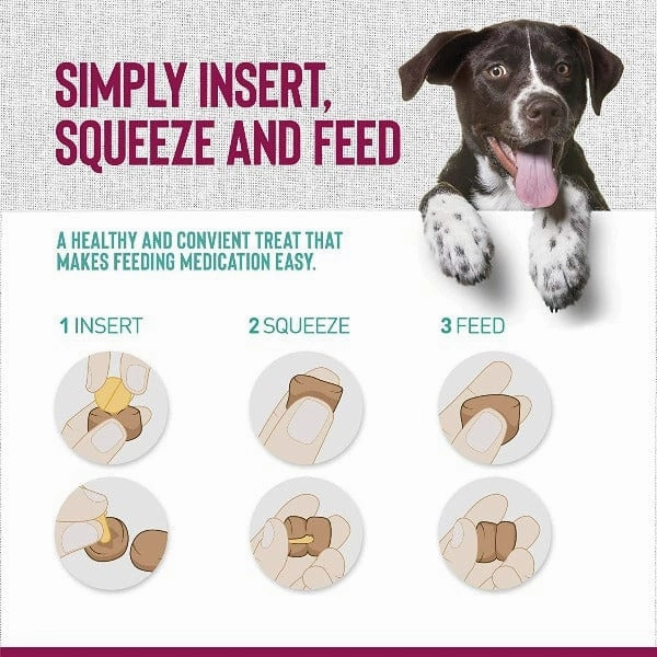 Pill Buddy Naturals Pill Hiding Treat for Dogs; Grilled Duck Recipe