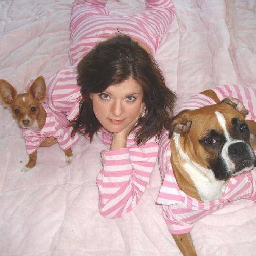 Pink Passion Dog Pajama Set Small